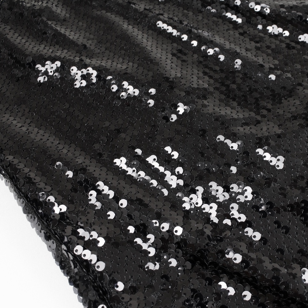 Black Sequin Cami Mini Dress Bodycon - Picture 7 of 8
